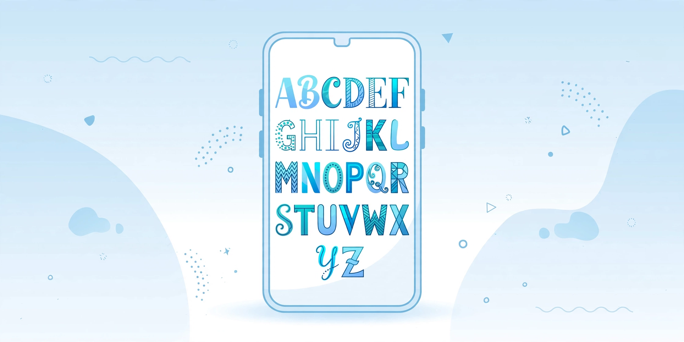 Fancy text generator showing stylish Unicode fonts on a phone